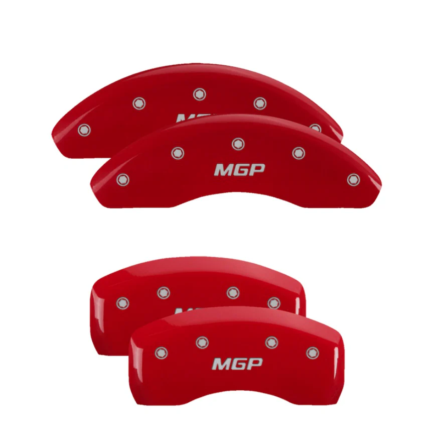 MGP Red Caliper Covers Front & Rear Set For 18-24 Toyota Camry 19-21 Avalon - Jeaness